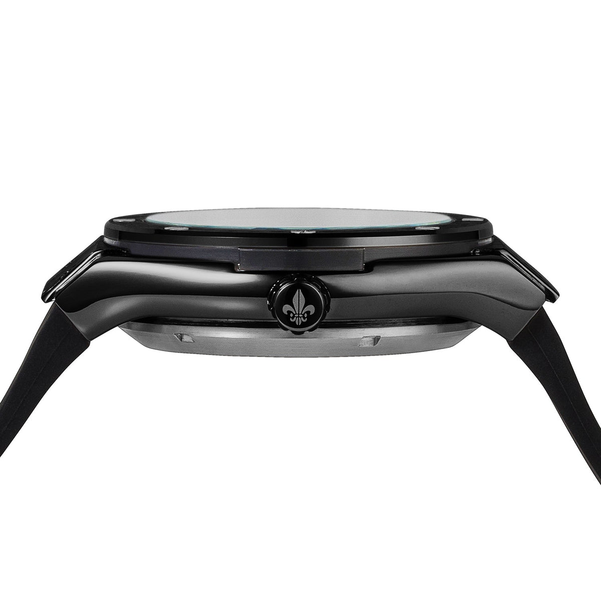 Prague Skeleton Automatic Deluxe Black watch side view