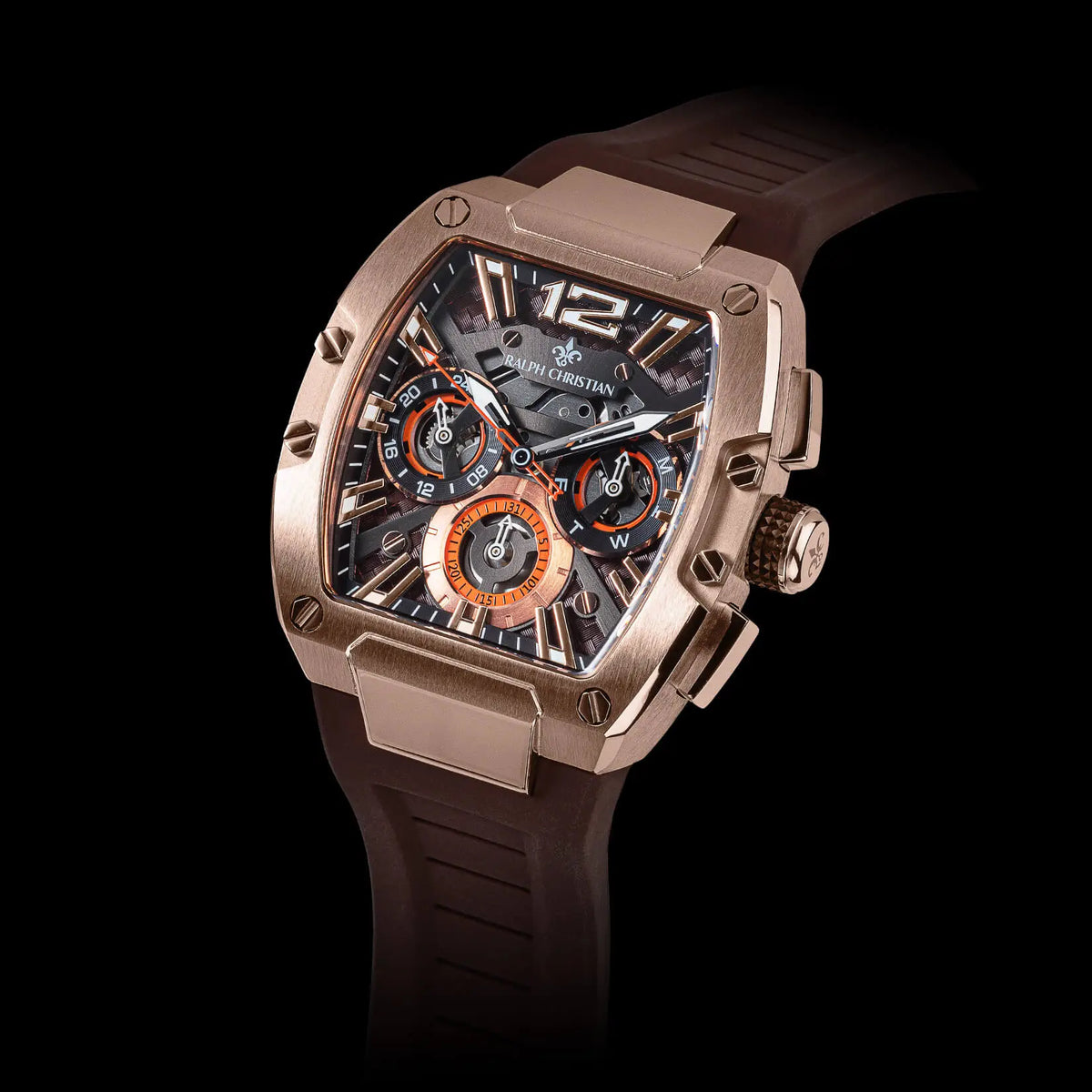 The Intrepid Sport Gilded Brown watch angle view