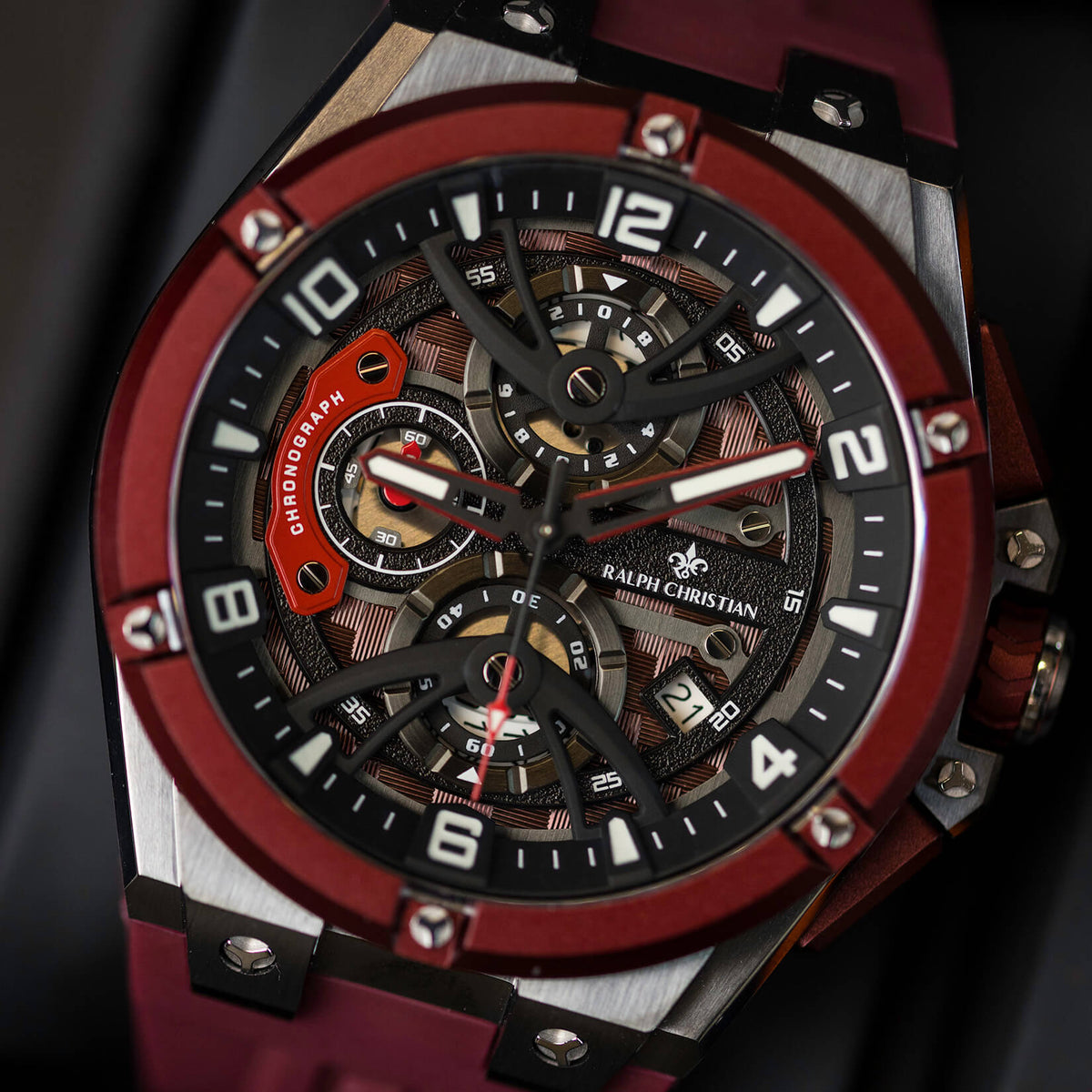 The Apex Chrono - Crimson Steel
