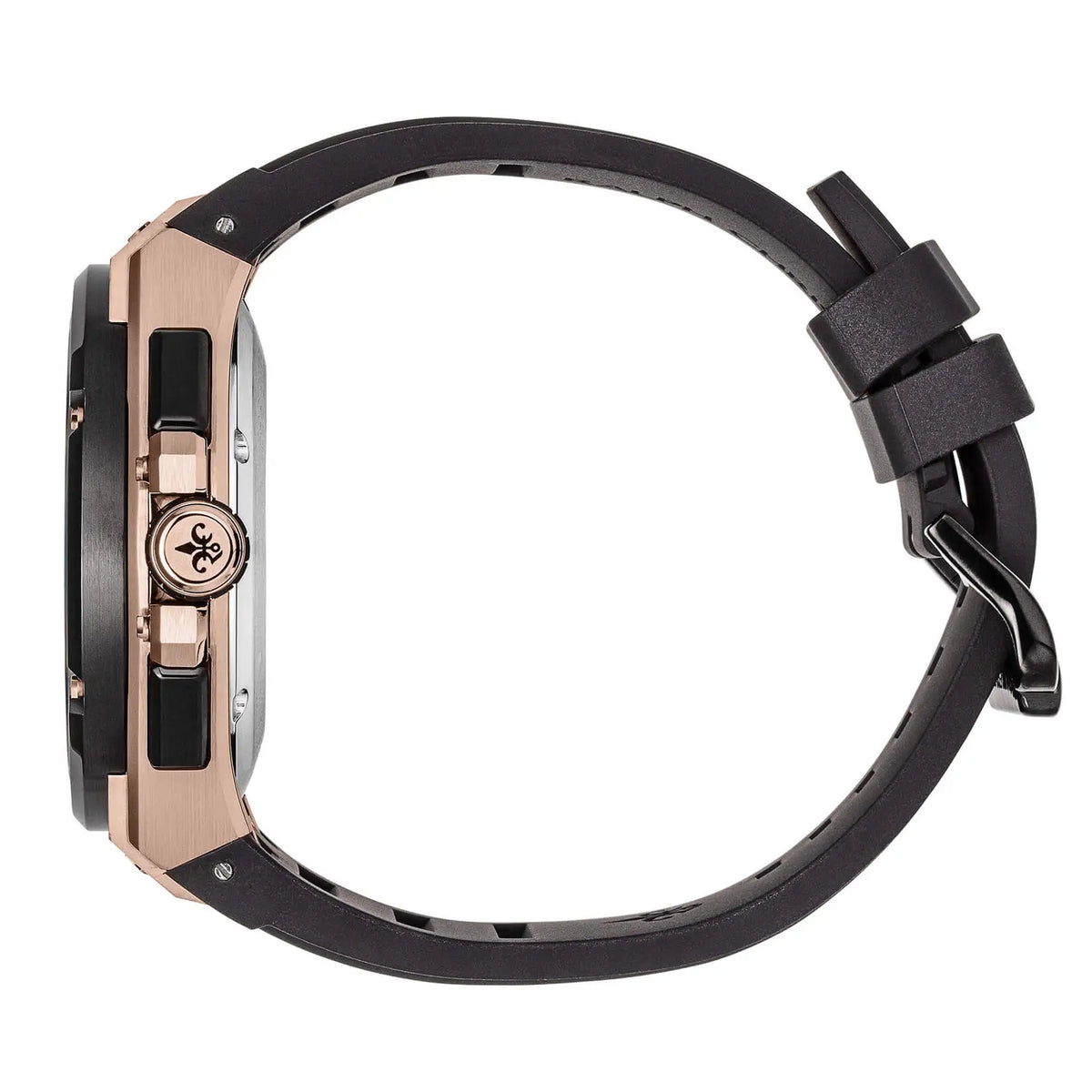 The Apex Chrono Rose Gold Eclipse watch side view
