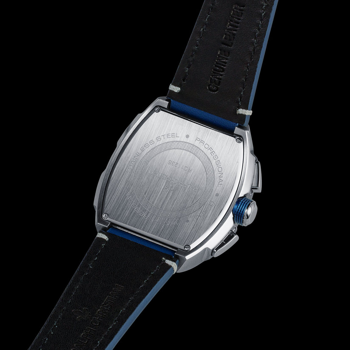 The Intrepid Chronograph Blue watch rear view