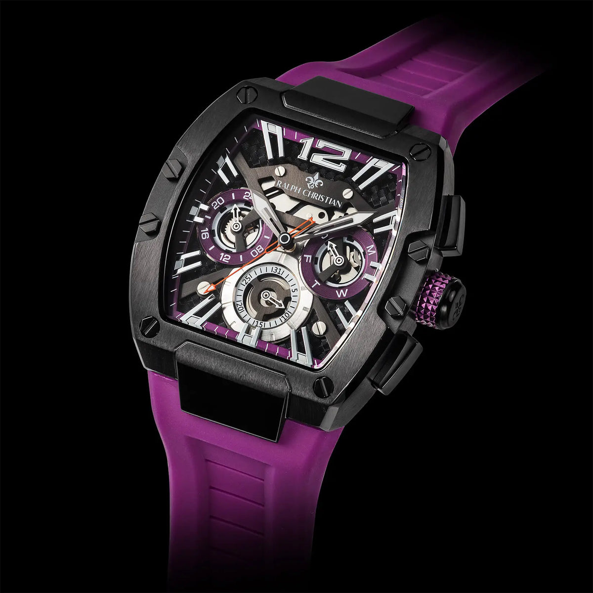The Intrepid Sport Amethyst Blaze watch angle view