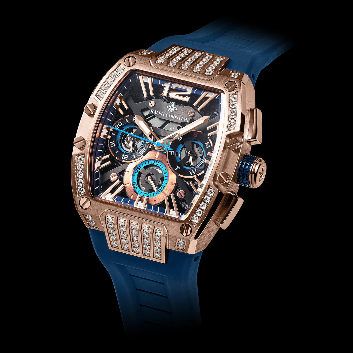 The Intrepid Sport Ice Royal Blue watch angle view