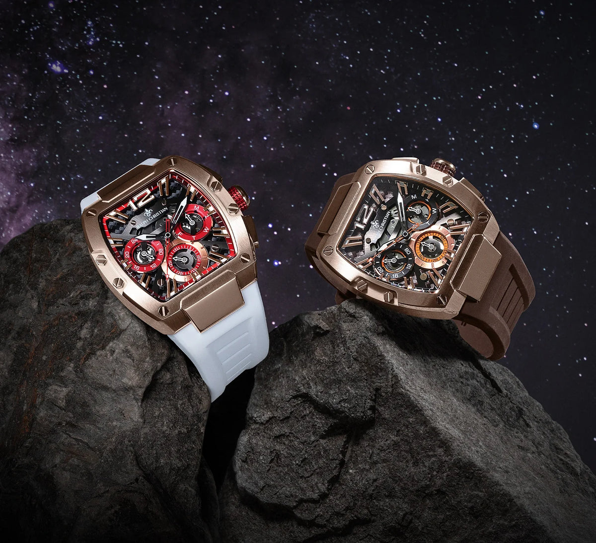 The Intrepid Sport Ice White and Gilded Brown lifestyle shot