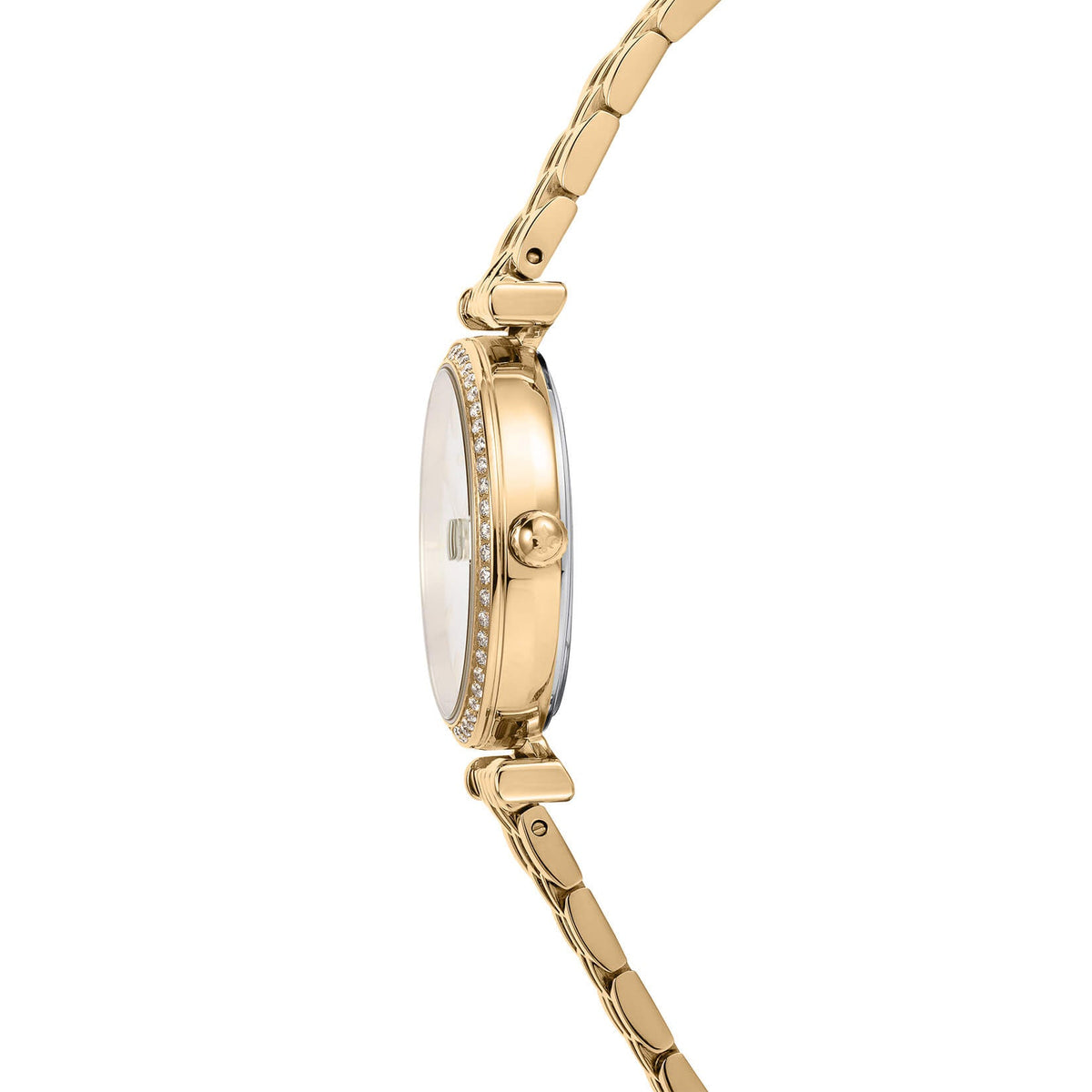 The Luxe Gold watch side view