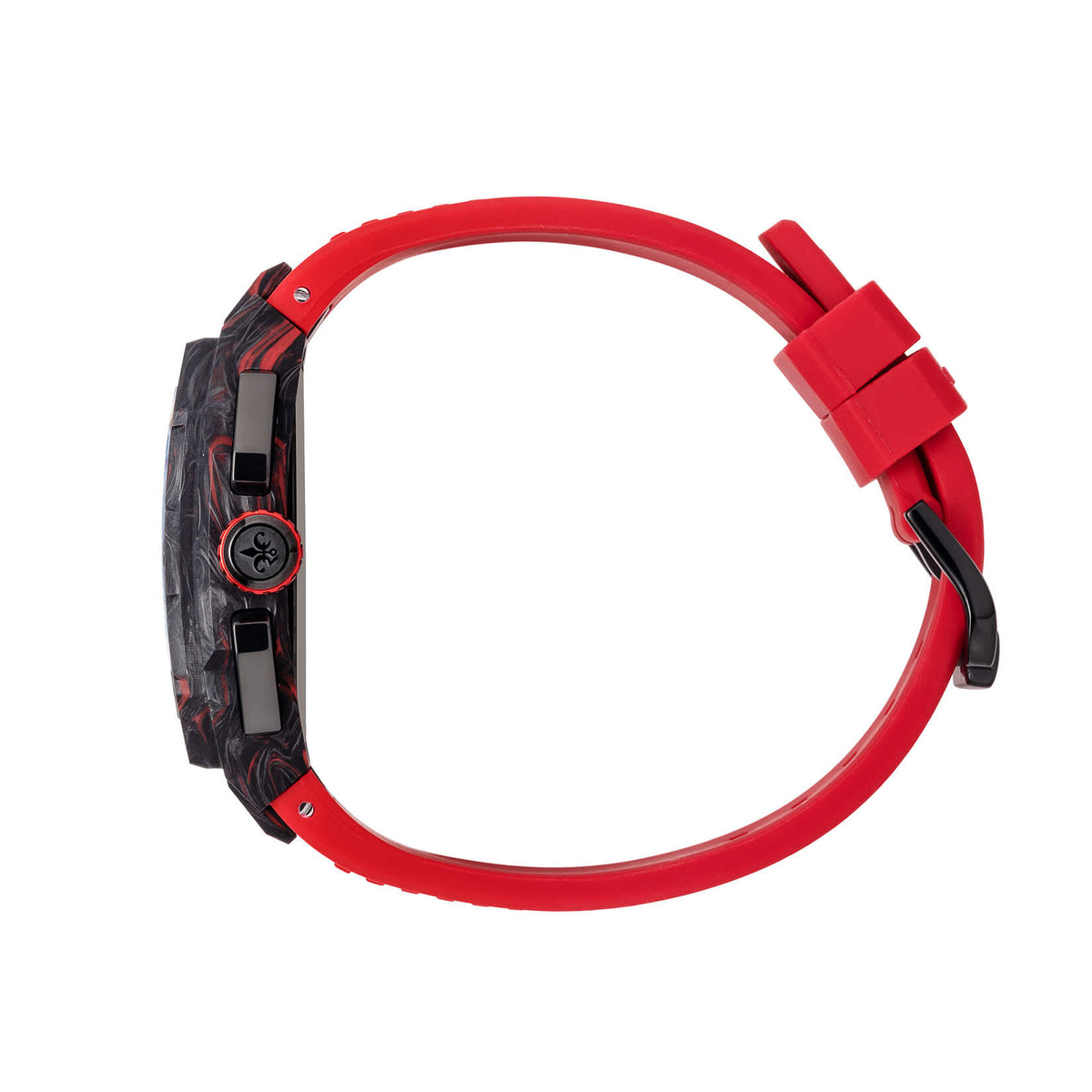 The Vanguard Carbon Chrono - Crimson Ember