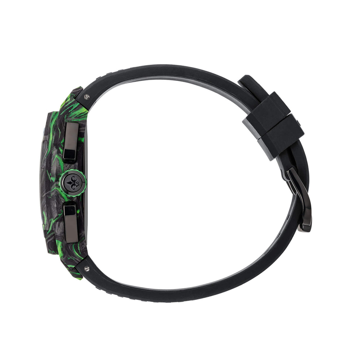 The Vanguard Carbon Chrono - Emerald Shadow
