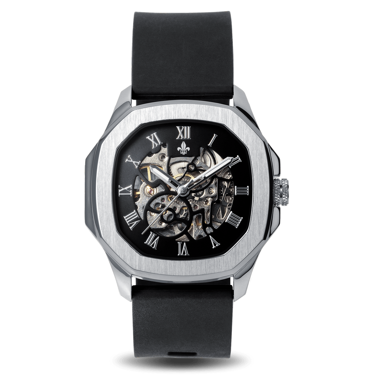 The Avalon Silver + Grey Camo Strap