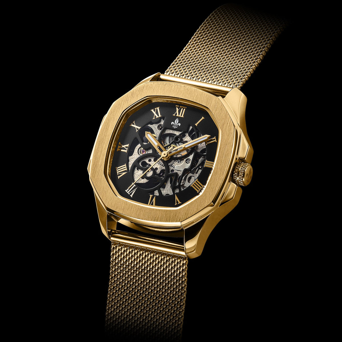 The Avalon Gold + Gold Mesh Strap