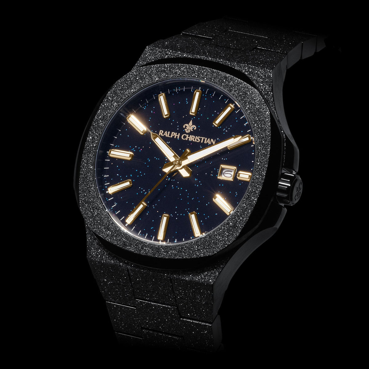 The Frosted Stellar Black watch angle view