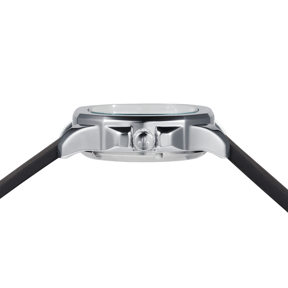 The Avalon Silver watch side view