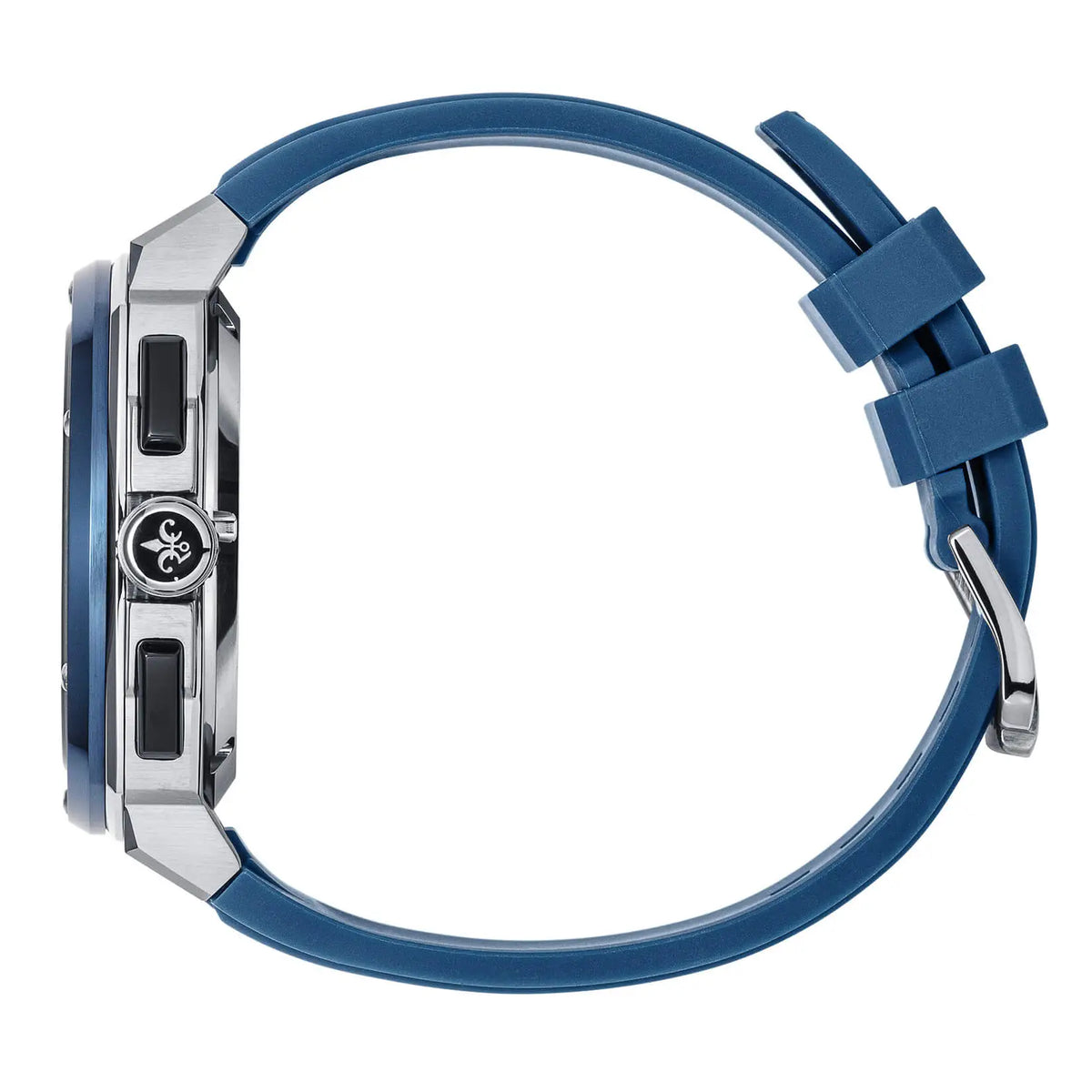The Entourage Chrono Blue watch side view