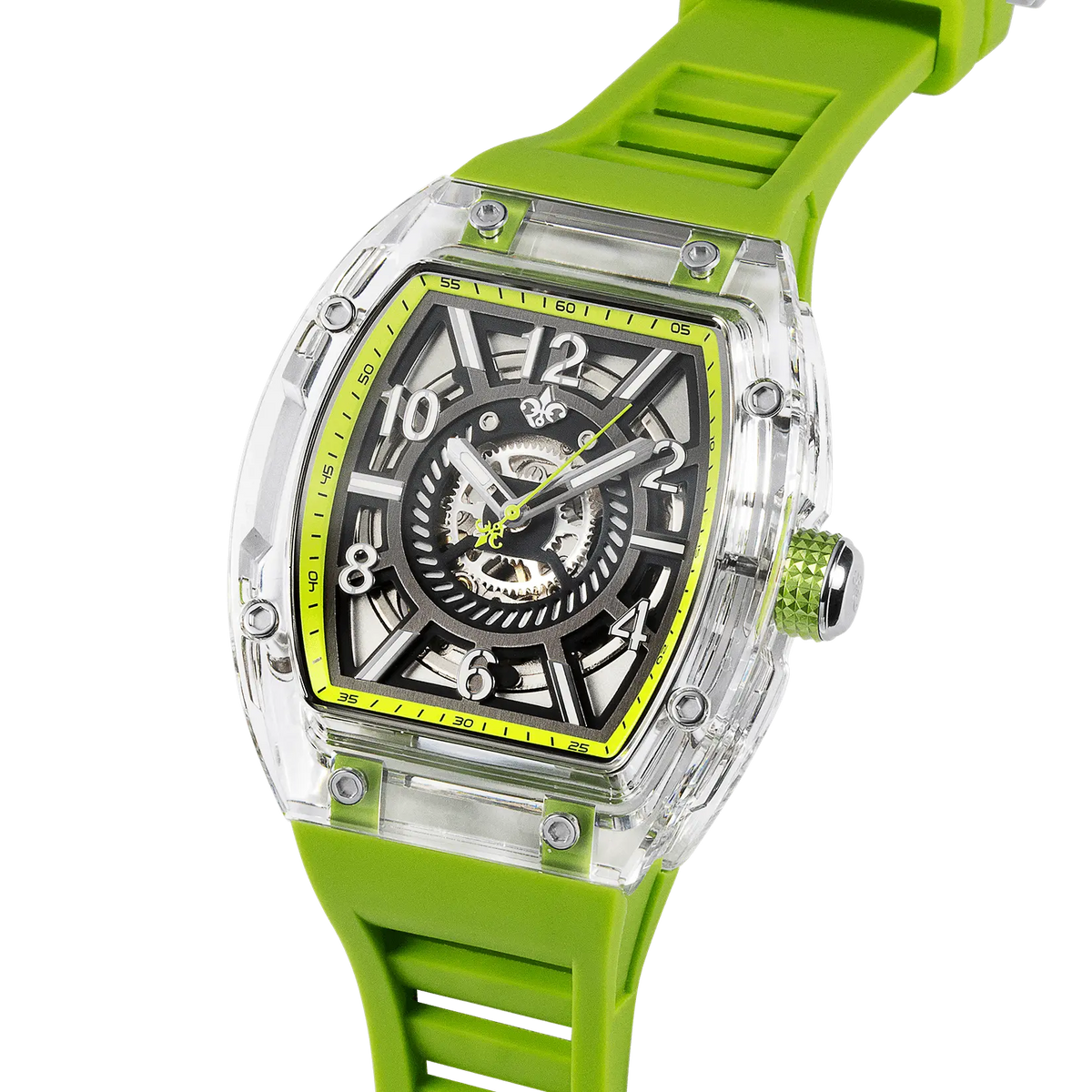 The Ghost Automatic Acid Green watch angle view
