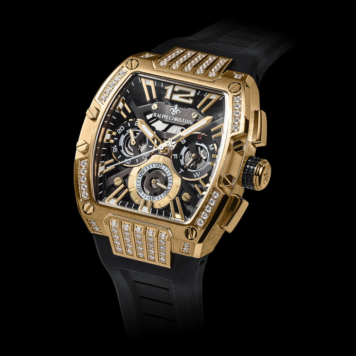 The Intrepid Sport Ice Midas Black watch angle view