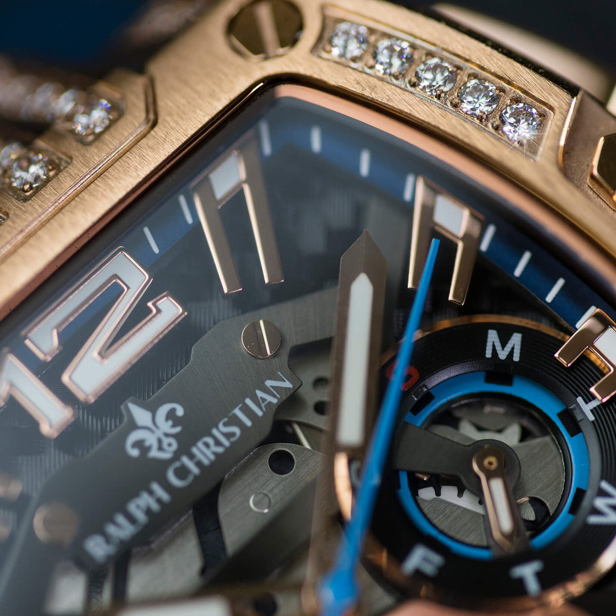 The Intrepid Sport Ice Royal Blue watch close-up detail alternate