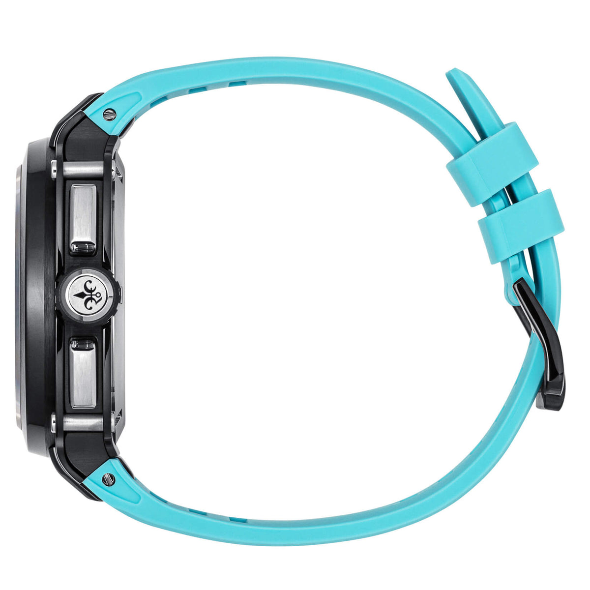 The Titan Chrono Aqua Volt watch side view